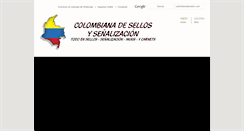 Desktop Screenshot of colombianadesellos.com
