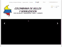 Tablet Screenshot of colombianadesellos.com